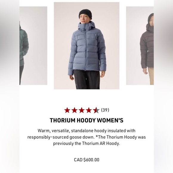 Arc’teryx thorium hoody women’s in blue - size large - Picture 2 of 8